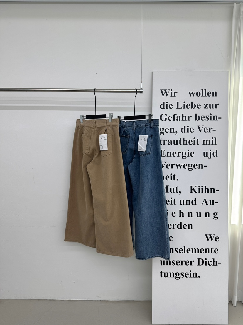 RED-A東大門㊣直郵女裝新品時尚人氣推薦熱賣真品牛仔褲褶裥RED-A牛仔褲