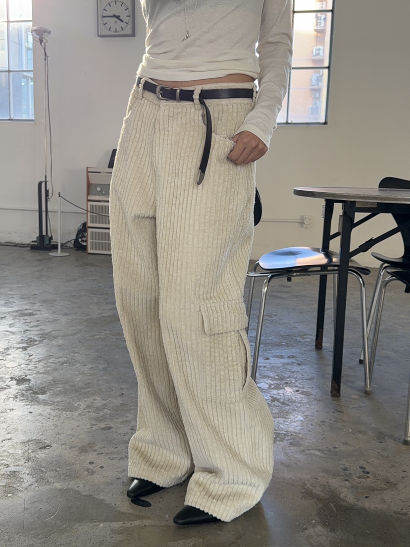 ACME東大門㊣代購女士新款職業真品熱賣休閑人氣休閑褲燈芯絨ACME休閑褲
