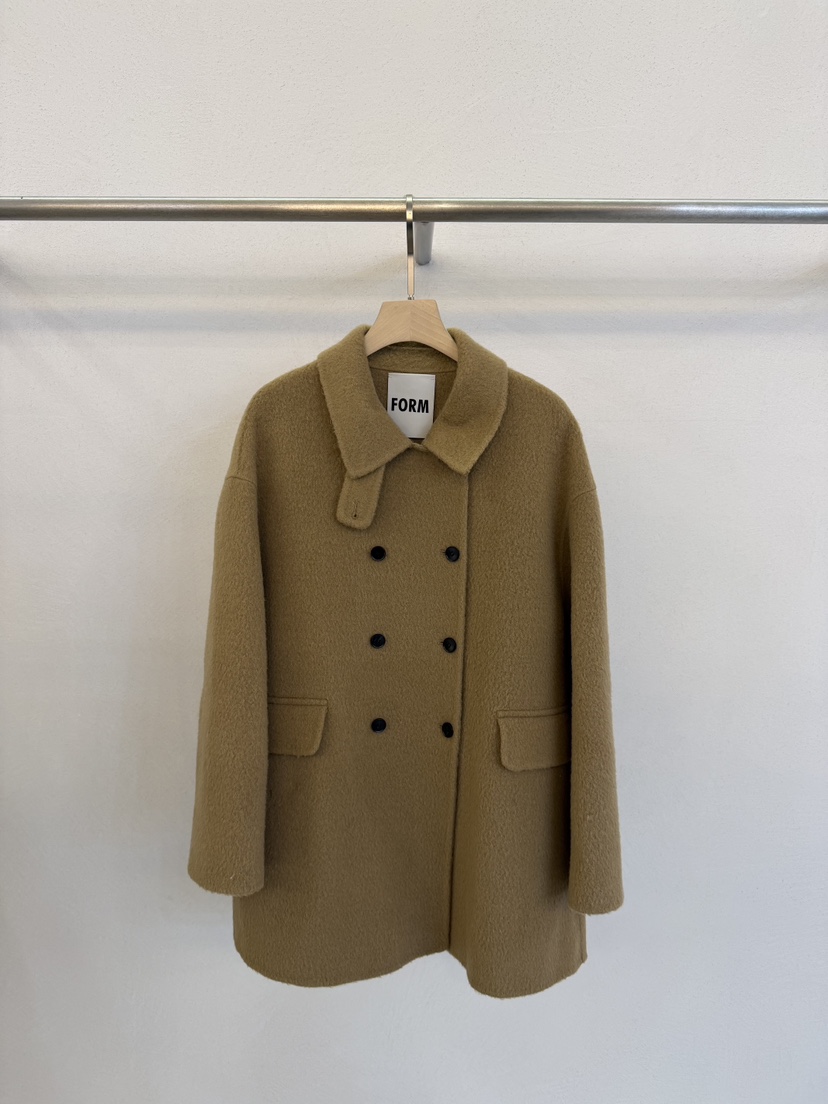 FORM韓國代購㊣女士新品人氣休閑時尚真品25秋冬熱賣短款大衣FORM短款大衣圖色1