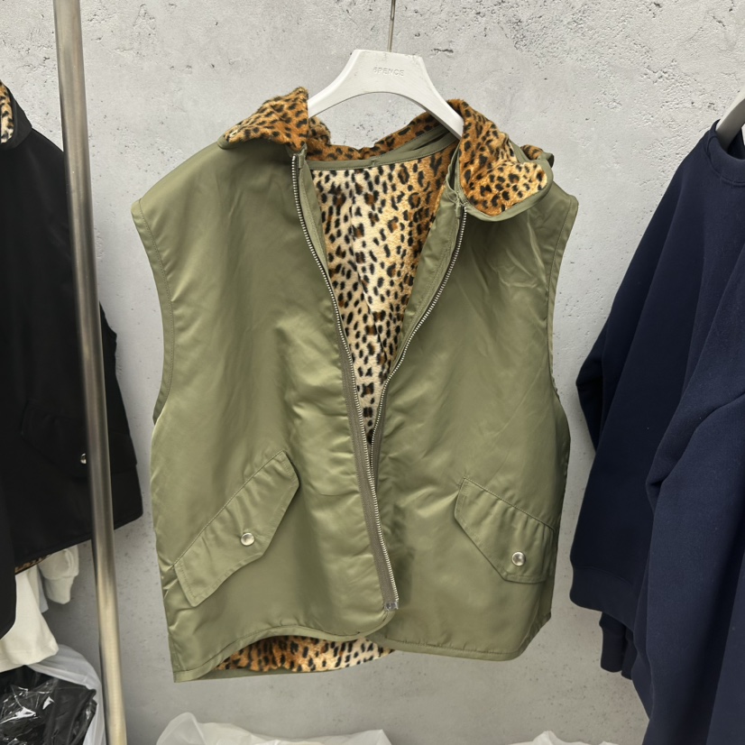 SIXTEEN韓國直郵㊣女士新品25秋冬真品時尚休閑人氣馬甲里外穿SIXTEEN馬甲圖色1