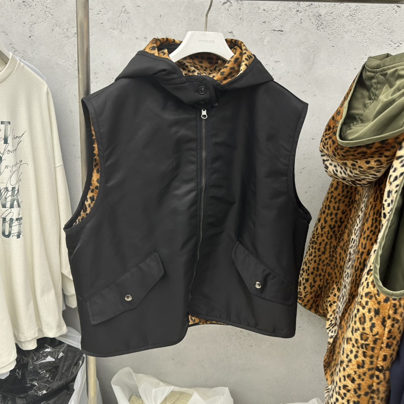 SIXTEEN韓國直郵㊣女士新品25秋冬真品時尚休閑人氣馬甲里外穿SIXTEEN馬甲圖色2