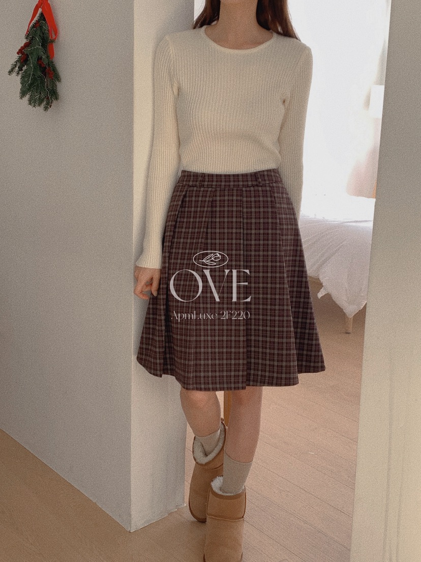 OVE東大門㊣直郵女裝新款熱賣25秋冬休閑人氣推薦半身裙中短裙OVE半身裙/中短裙