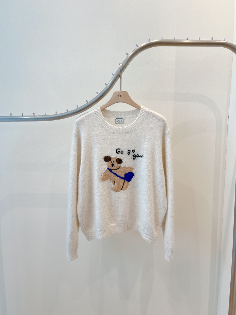 OVE東大門㊣直郵女裝新款25秋冬熱賣推薦真品休閑時尚針織衫OVE針織衫圖色1