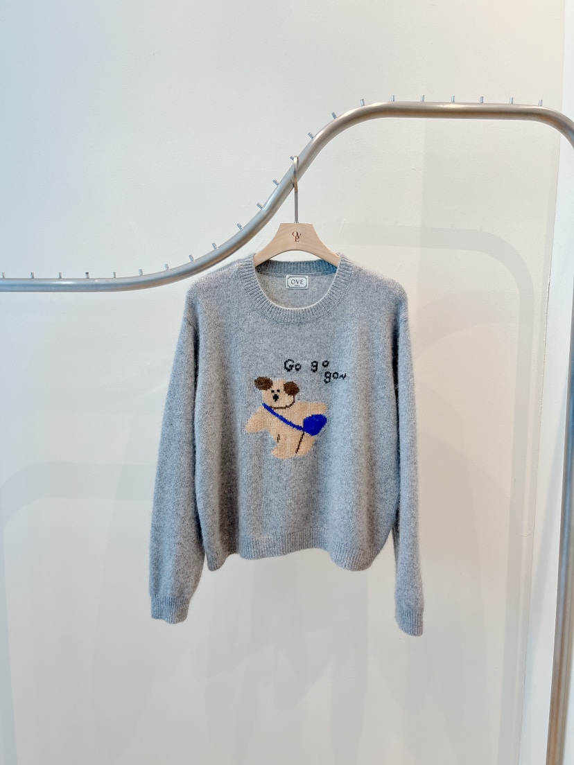 OVE東大門㊣直郵女裝新款25秋冬熱賣推薦真品休閑時尚針織衫OVE針織衫圖色2