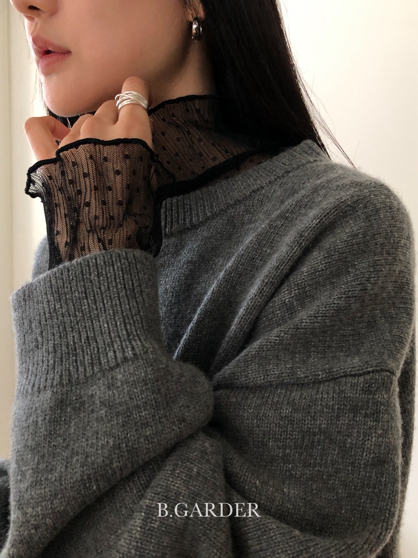 B_GARDER東大門㊣代購女裝新品休閑熱賣25秋冬襯衫蕾絲衫褶裥B.GARDER襯衫/蕾絲衫