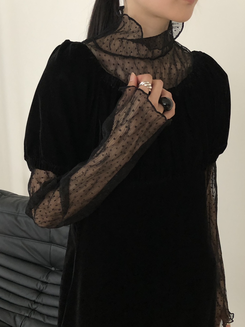 B_GARDER東大門㊣代購女裝新品休閑熱賣25秋冬襯衫蕾絲衫褶裥B.GARDER襯衫/蕾絲衫