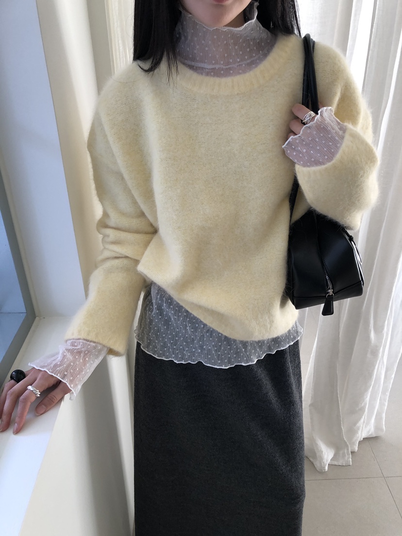 B_GARDER東大門㊣代購女裝新品休閑熱賣25秋冬襯衫蕾絲衫褶裥B.GARDER襯衫/蕾絲衫