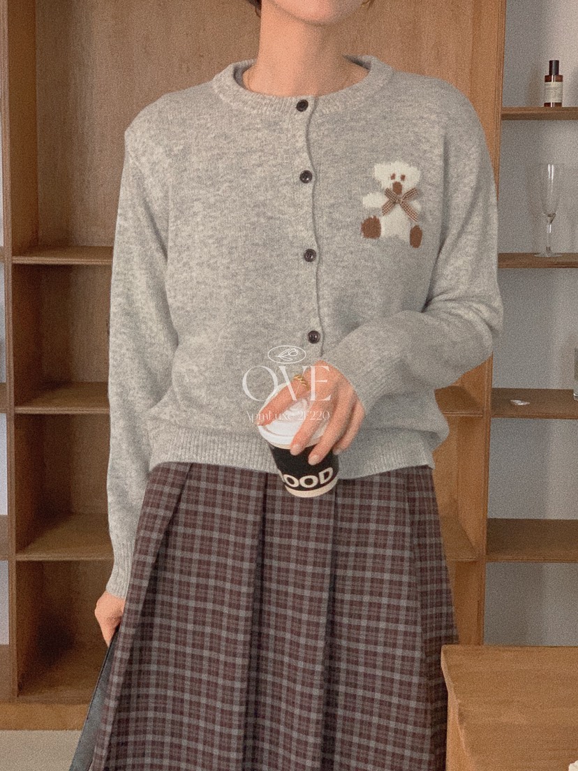 OVE韓國代購㊣女裝新品推薦時尚熱賣真品休閑人氣針織衫開衫OVE針織衫