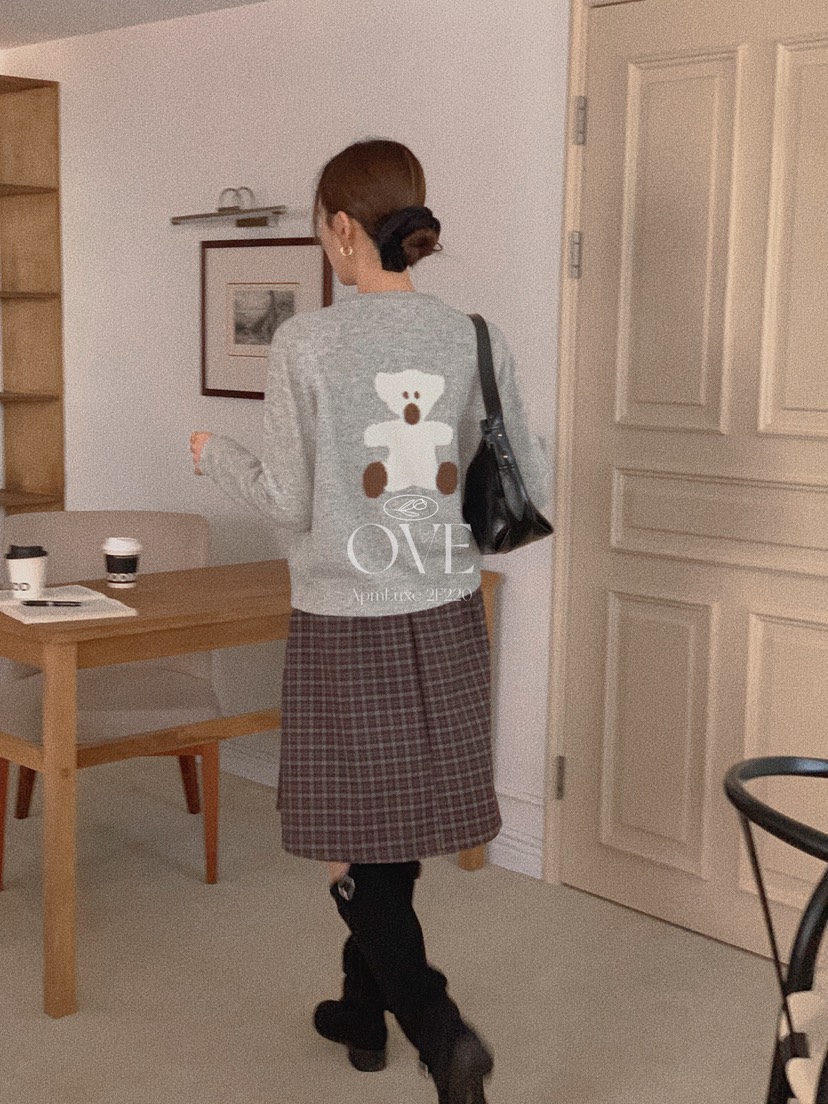 OVE韓國代購㊣女裝新品推薦時尚熱賣真品休閑人氣針織衫開衫OVE針織衫