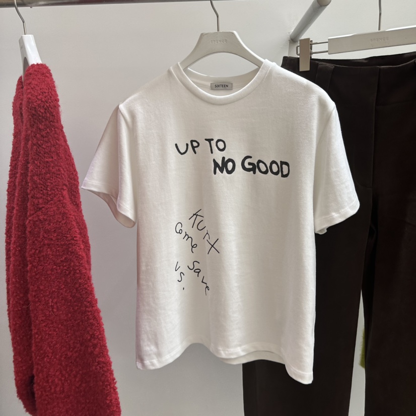 SIXTEEN東大門㊣代購女裝新品真品時尚人氣職業休閑25秋冬T恤SIXTEENT恤圖色4