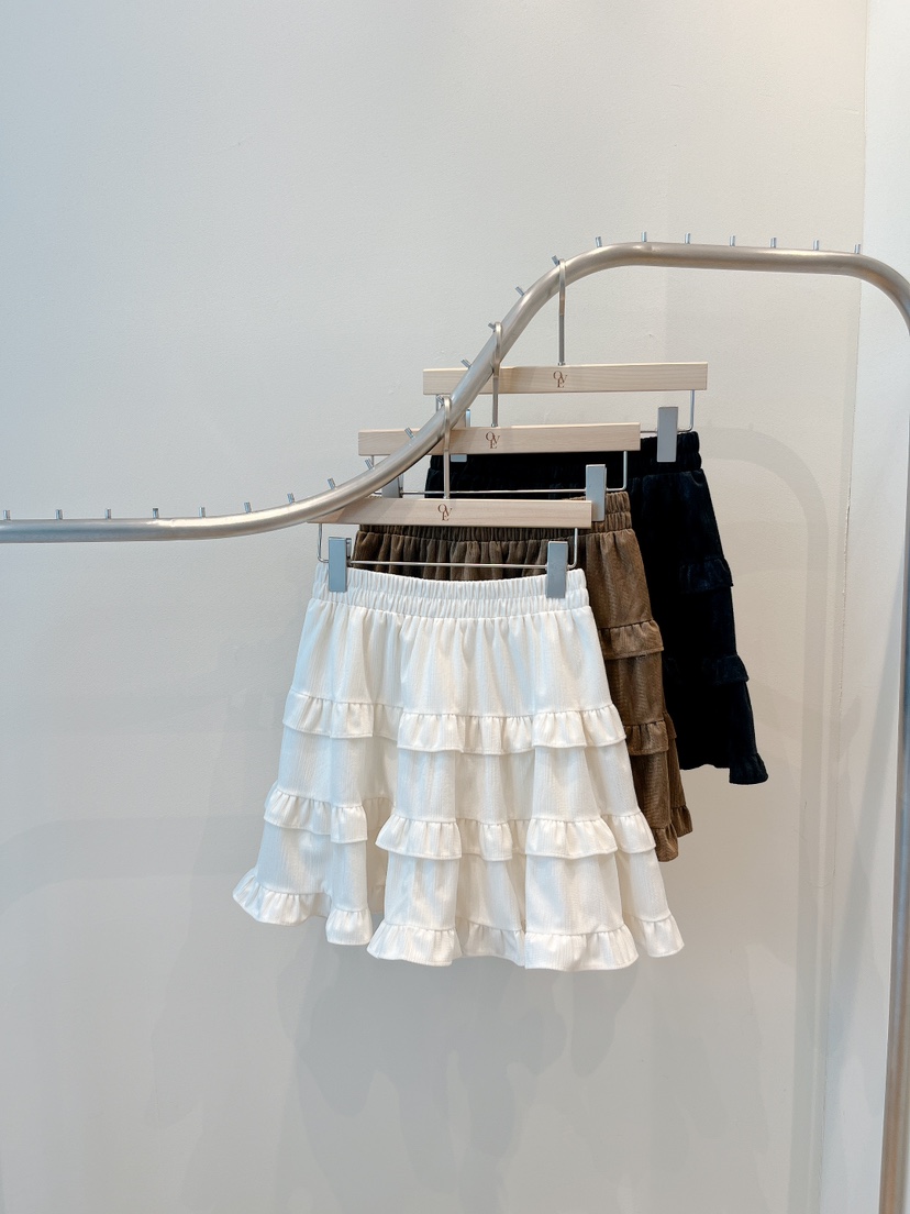 OVE東大門㊣直郵女士新品時尚人氣熱賣真品25秋冬裙褲百褶褶裙OVE裙褲