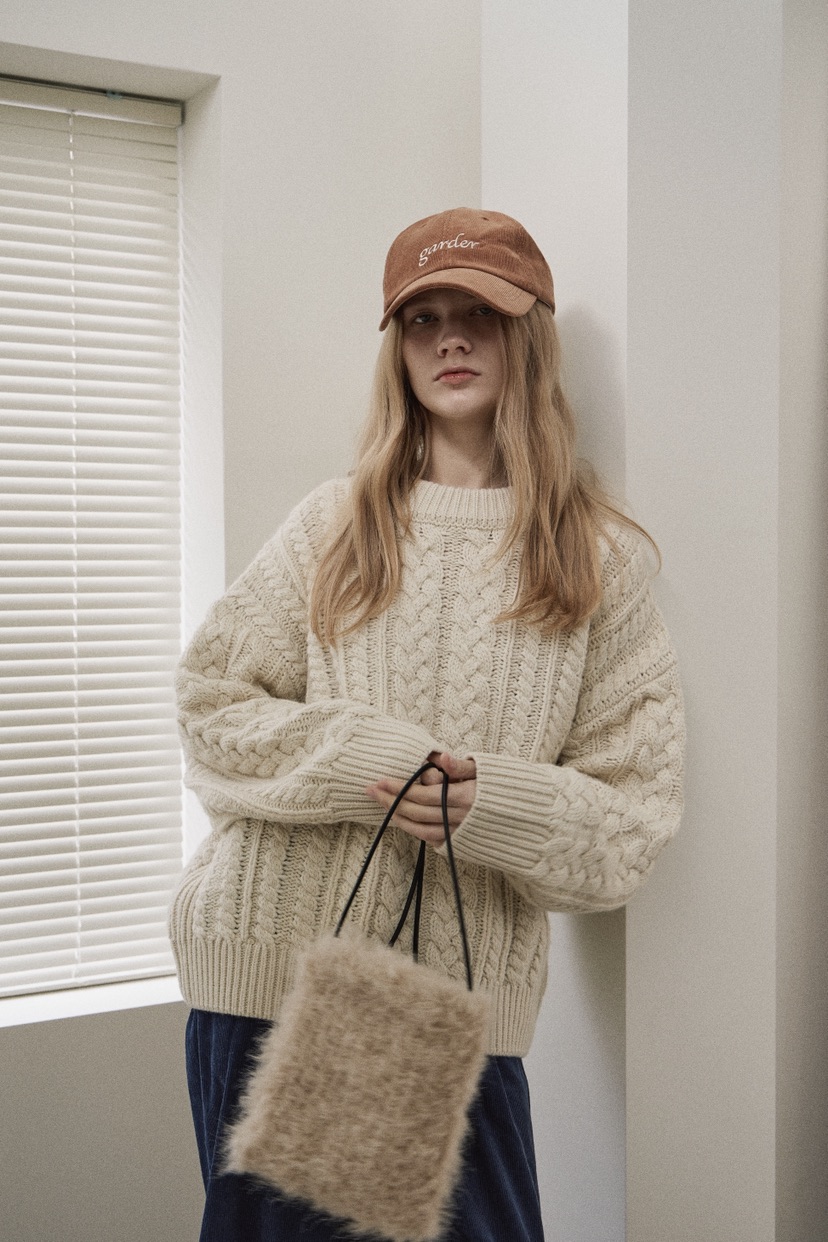 B_GARDER韓國直郵㊣女裝新品25秋冬推薦真品休閑毛衣手工制作B.GARDER毛衣