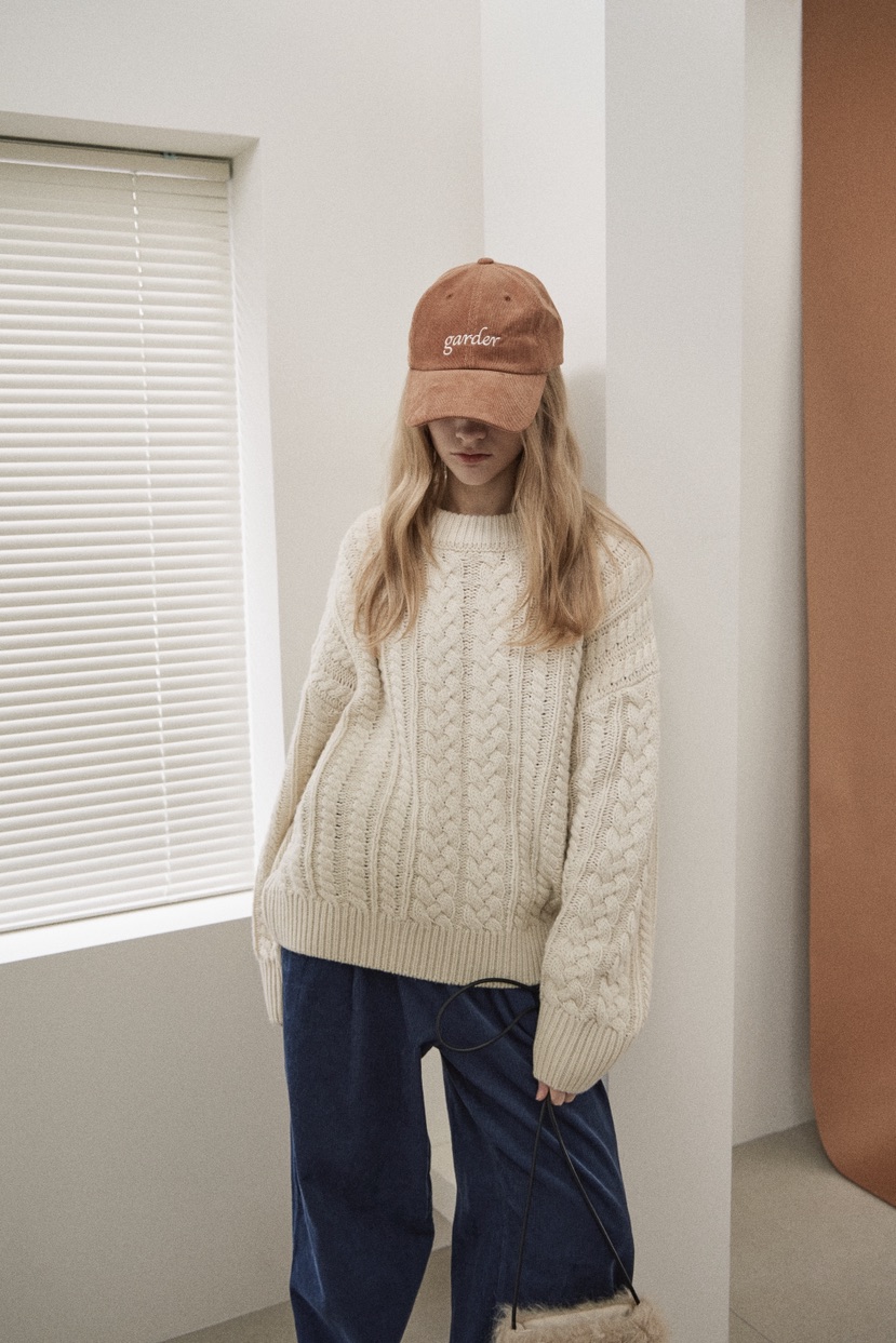 B_GARDER韓國直郵㊣女裝新品25秋冬推薦真品休閑毛衣手工制作B.GARDER毛衣