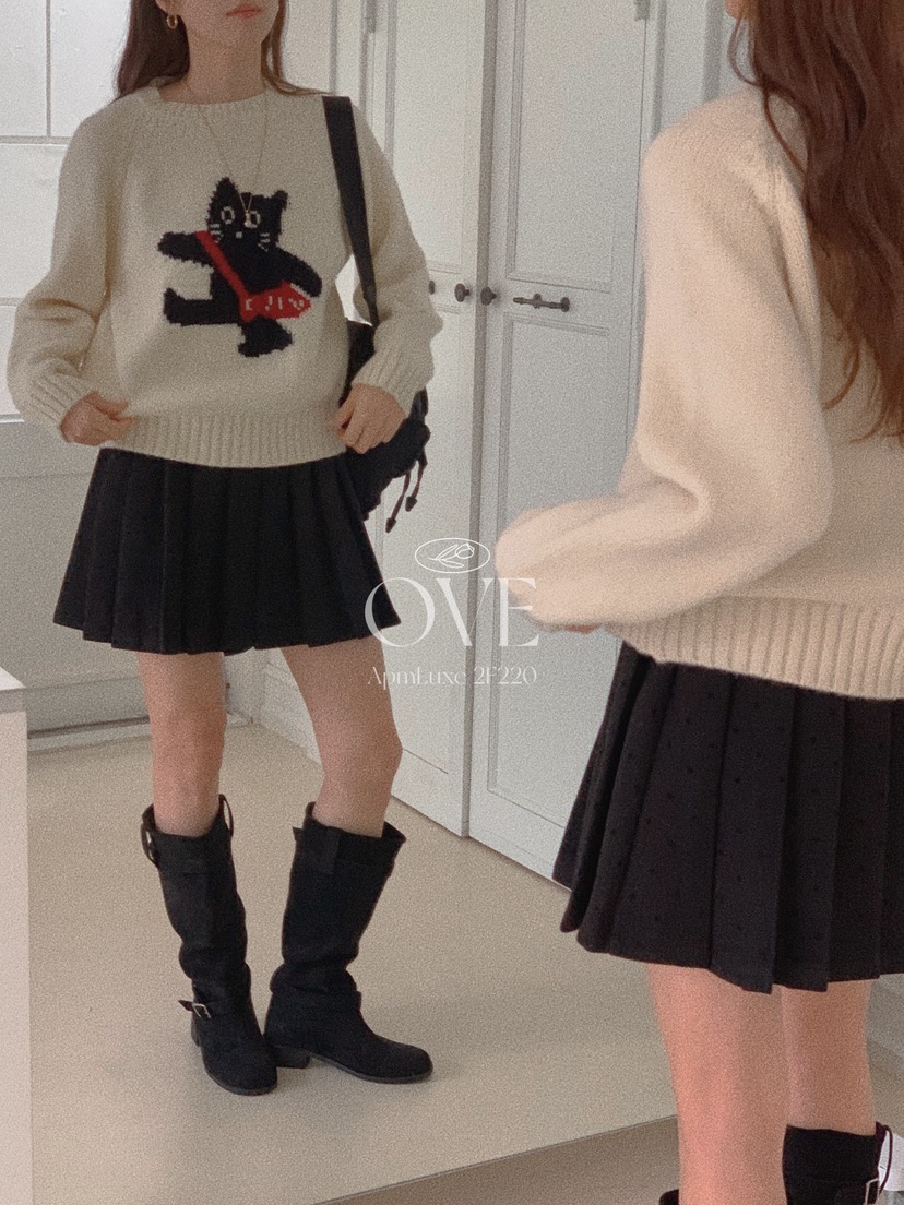 OVE韓國直郵㊣女裝新品職業人氣時尚推薦休閑25秋冬真品針織衫OVE針織衫