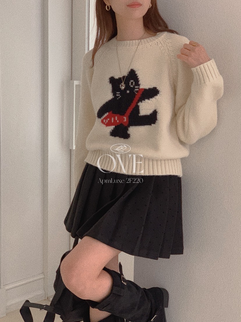 OVE韓國直郵㊣女裝新品職業人氣時尚推薦休閑25秋冬真品針織衫OVE針織衫