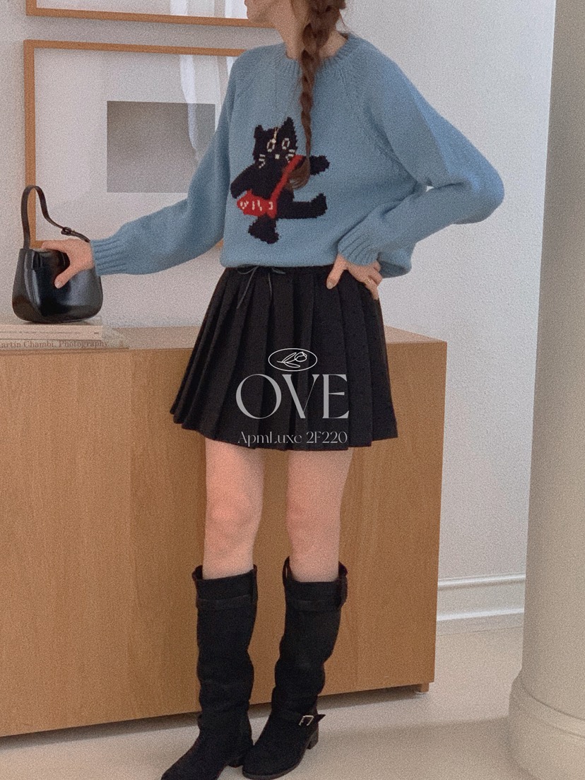 OVE韓國直郵㊣女裝新品職業人氣時尚推薦休閑25秋冬真品針織衫OVE針織衫