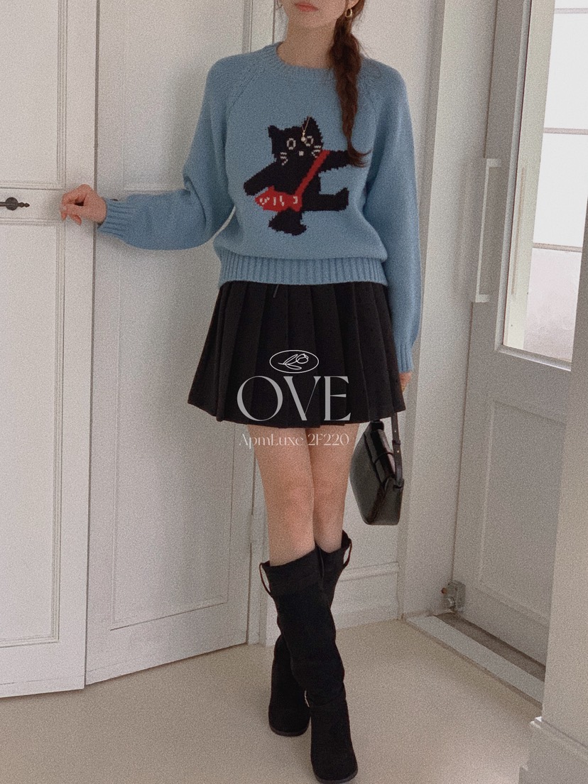 OVE韓國直郵㊣女裝新品職業人氣時尚推薦休閑25秋冬真品針織衫OVE針織衫