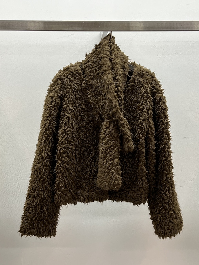 WEARABLE-L東大門㊣代購女裝新款時尚人氣真品夾克含圍巾V領WEARABLE夾克圖色2