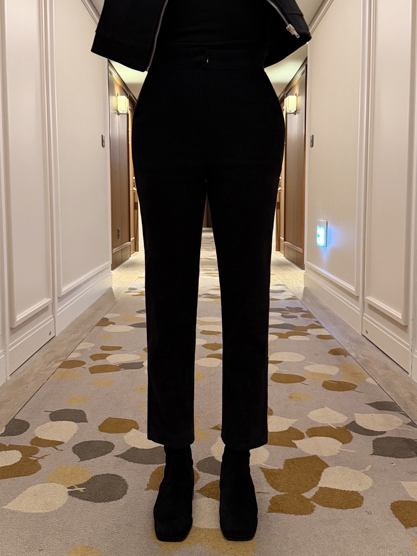 CLOTH韓國代購㊣女士新款時尚休閑真品推薦熱賣25秋冬休閑褲抓絨CLOTH休閑褲圖色2