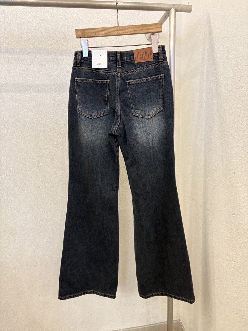 LUMIPLE韓國代購㊣女士新品人氣時尚熱賣職業25秋冬休閑牛仔褲LUMIPLE牛仔褲