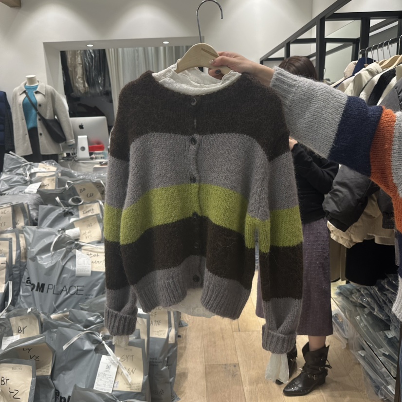 BRUNI/RICOTTA韓國直郵㊣女裝新品人氣真品休閑職業25秋冬毛衣BRUNI/RICOTTA毛衣圖色2