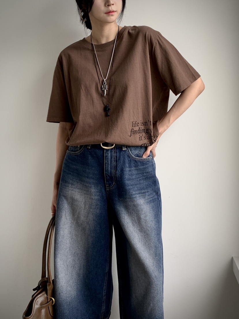 DAVICHI東大門㊣直郵女士新款休閑熱賣真品時尚25秋冬推薦T恤DAVICHIT恤