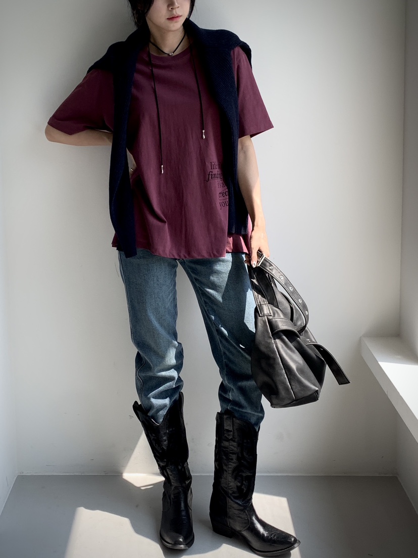 DAVICHI東大門㊣直郵女士新款休閑熱賣真品時尚25秋冬推薦T恤DAVICHIT恤