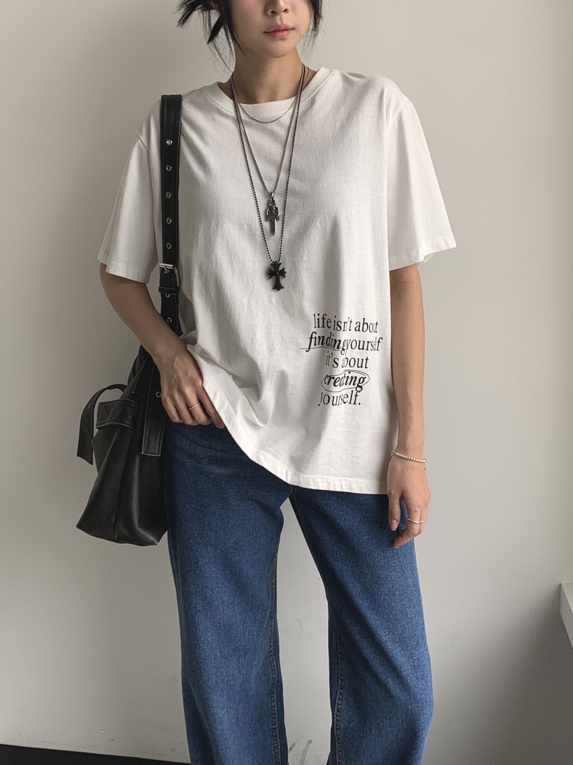 DAVICHI東大門㊣直郵女士新款休閑熱賣真品時尚25秋冬推薦T恤DAVICHIT恤