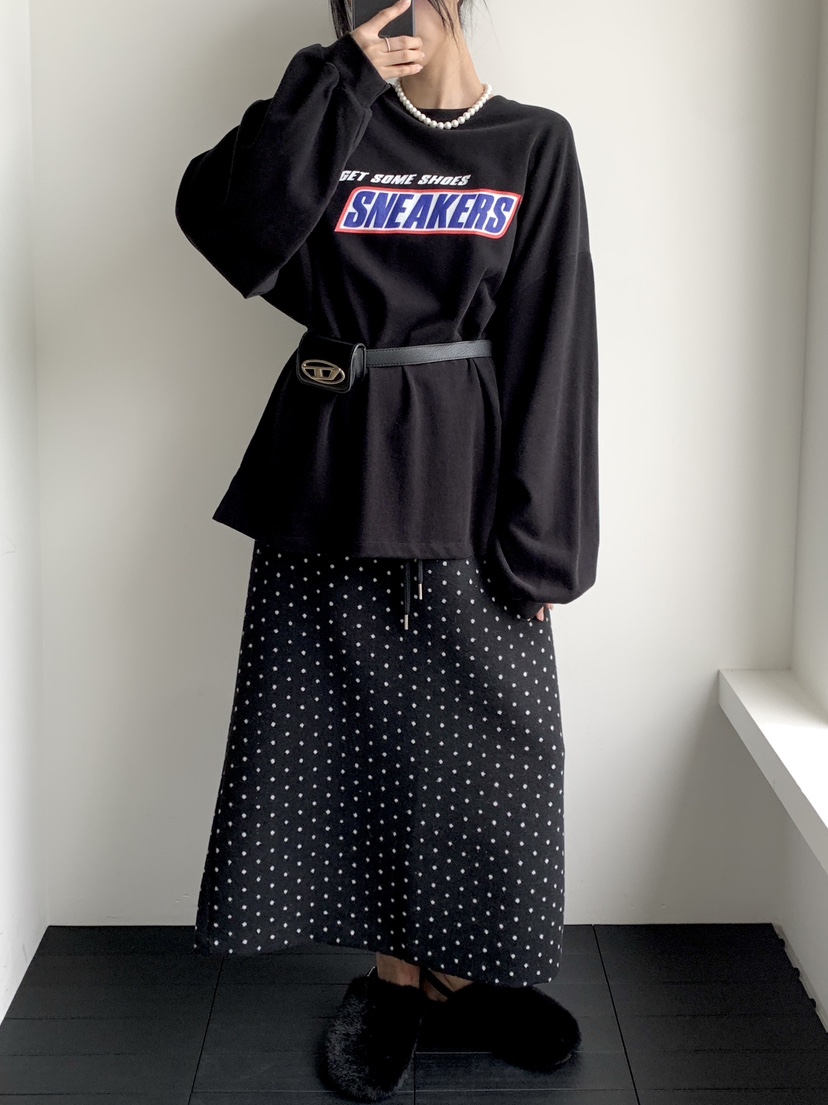 DAVICHI東大門㊣實拍女裝新款真品時尚人氣休閑25秋冬長袖T恤DAVICHI長袖T恤