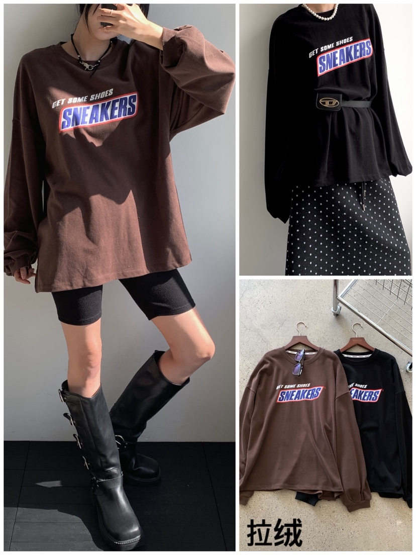 DAVICHI東大門㊣實拍女裝新款真品時尚人氣休閑25秋冬長袖T恤DAVICHI長袖T恤