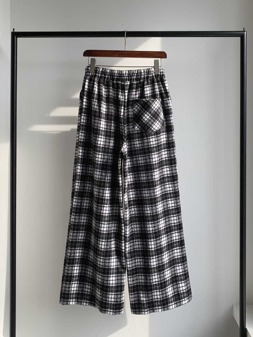 DAVICHI韓國代購㊣女士新款推薦人氣真品熱賣休閑休閑褲格子DAVICHI休閑褲