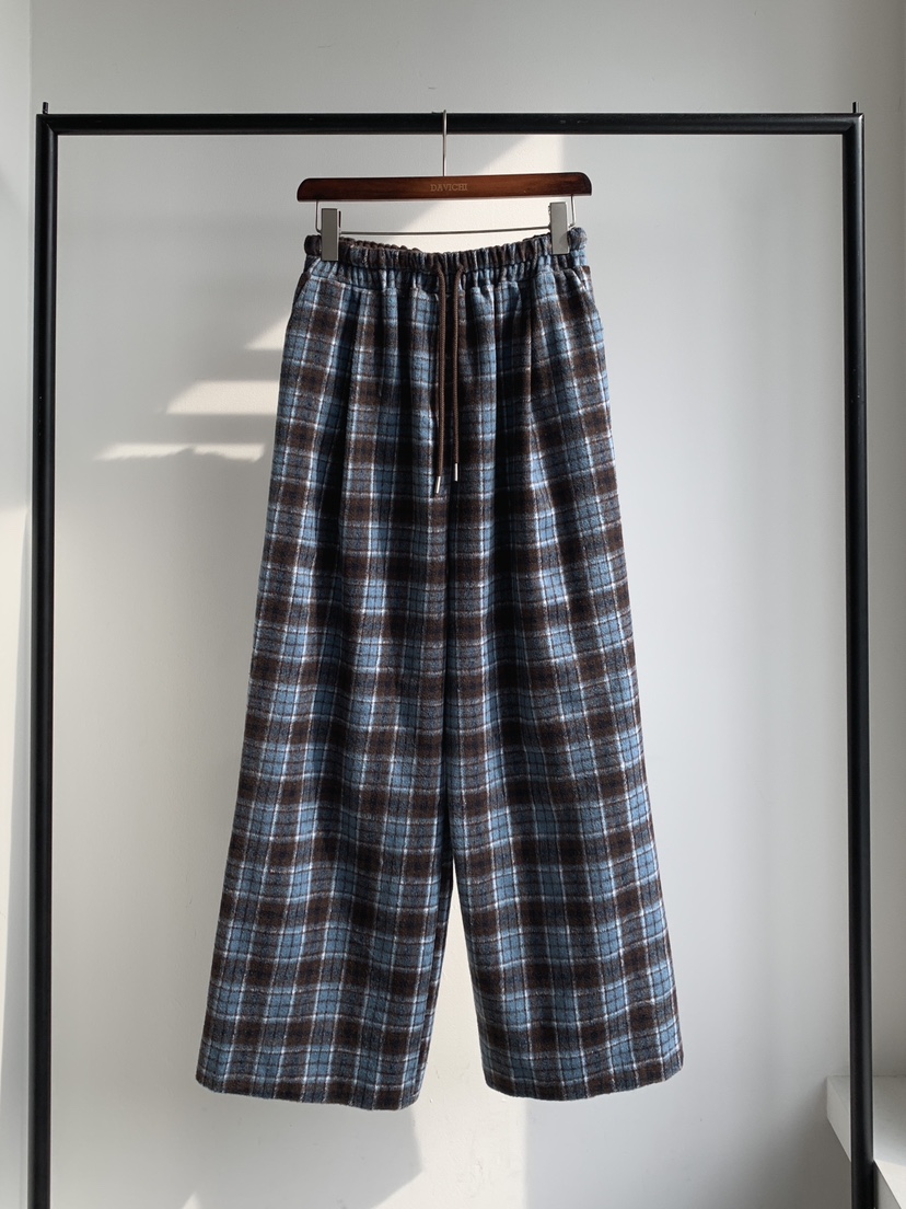 DAVICHI韓國代購㊣女士新款推薦人氣真品熱賣休閑休閑褲格子DAVICHI休閑褲圖色2