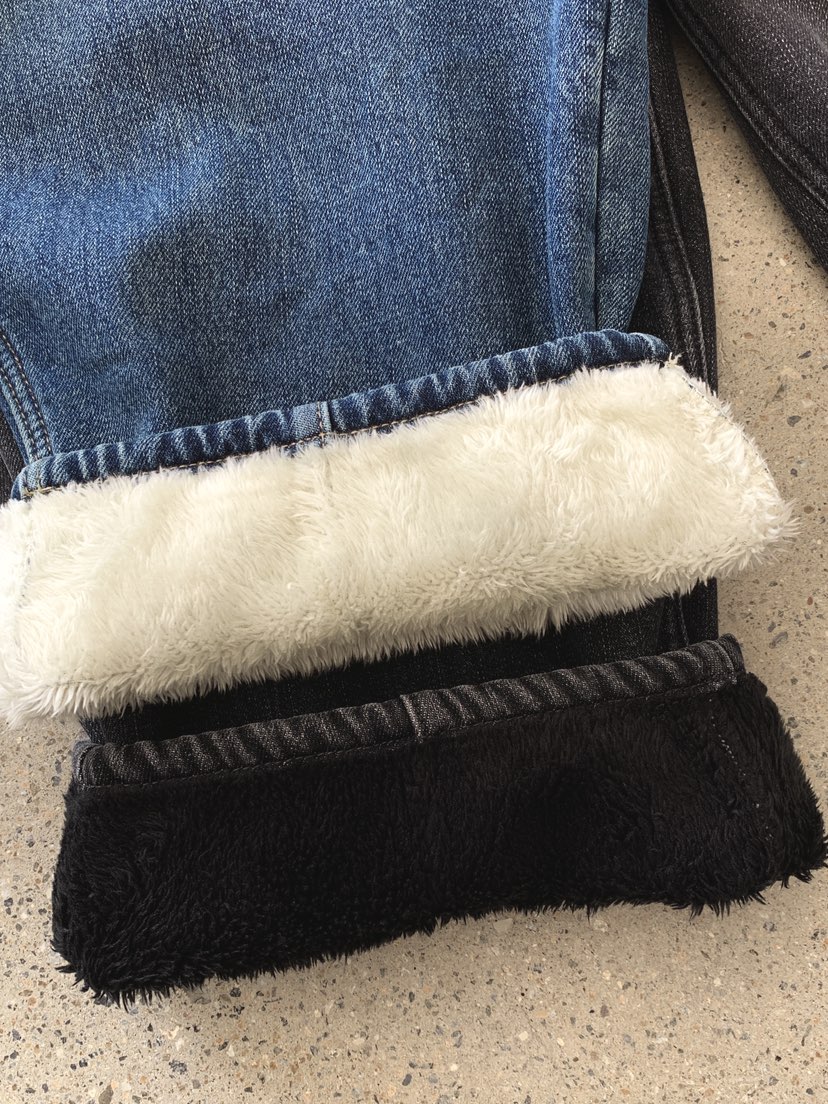 DAVICHI東大門㊣代購女裝新款人氣時尚牛仔褲含隨機腰帶加絨DAVICHI牛仔褲