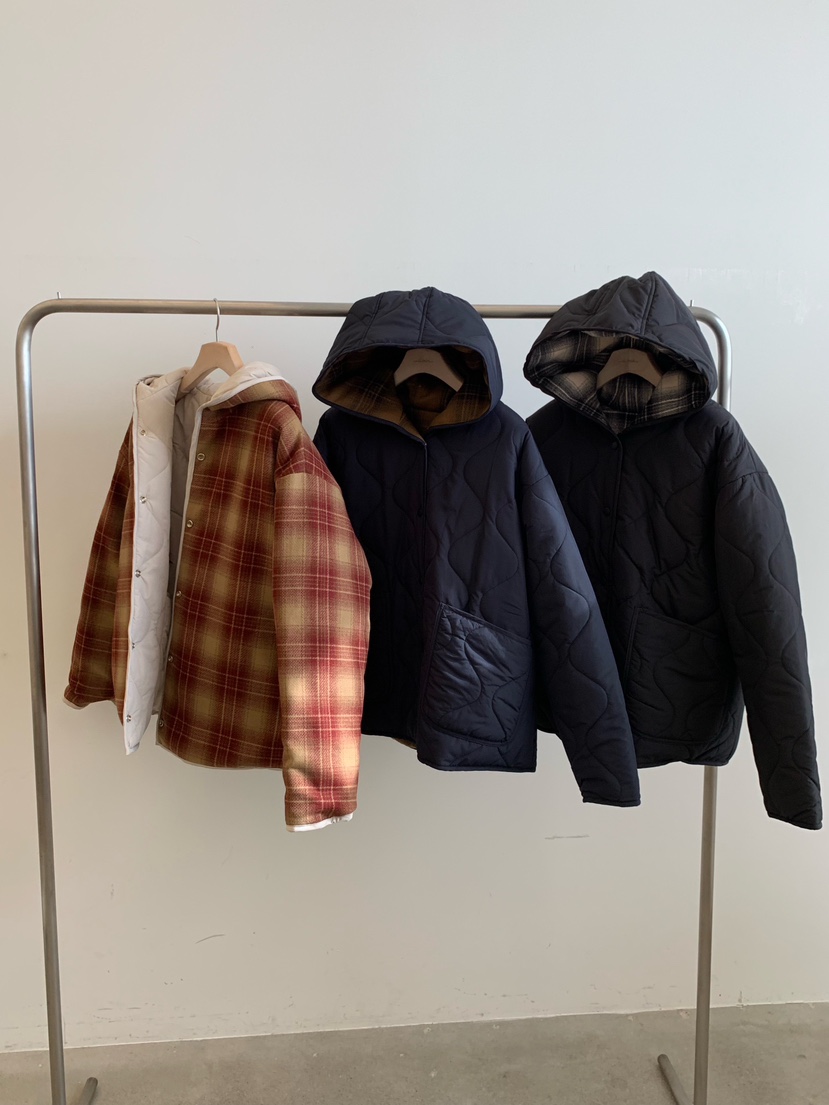 COBALT BLUE東大門㊣代購女裝新品25秋冬人氣短款棉服兩面穿COBALT BLUE短款棉服