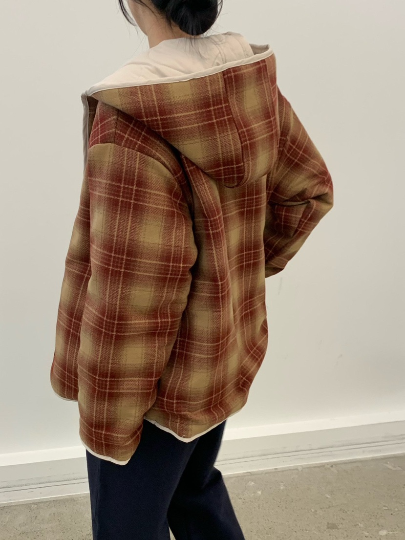 COBALT BLUE東大門㊣代購女裝新品25秋冬人氣短款棉服兩面穿COBALT BLUE短款棉服