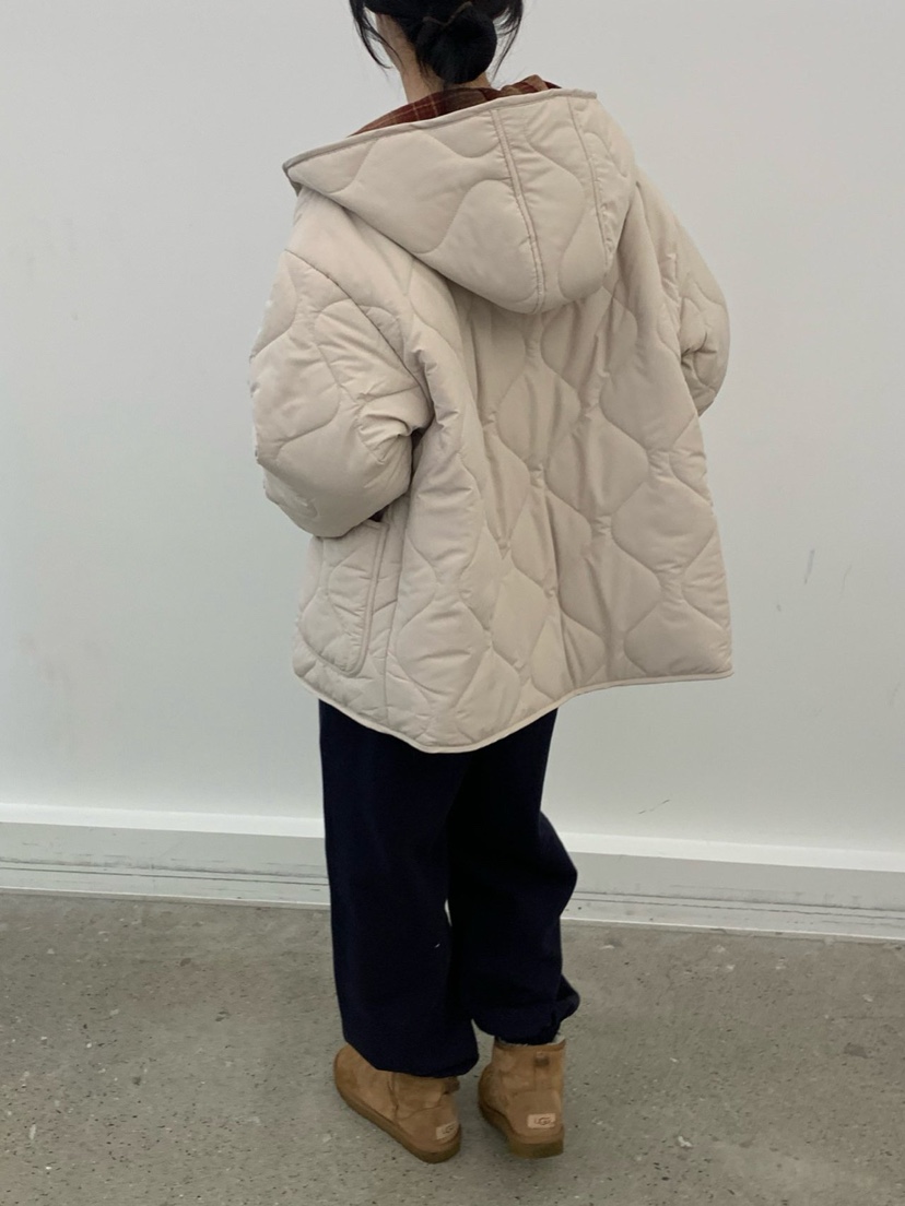 COBALT BLUE東大門㊣代購女裝新品25秋冬人氣短款棉服兩面穿COBALT BLUE短款棉服