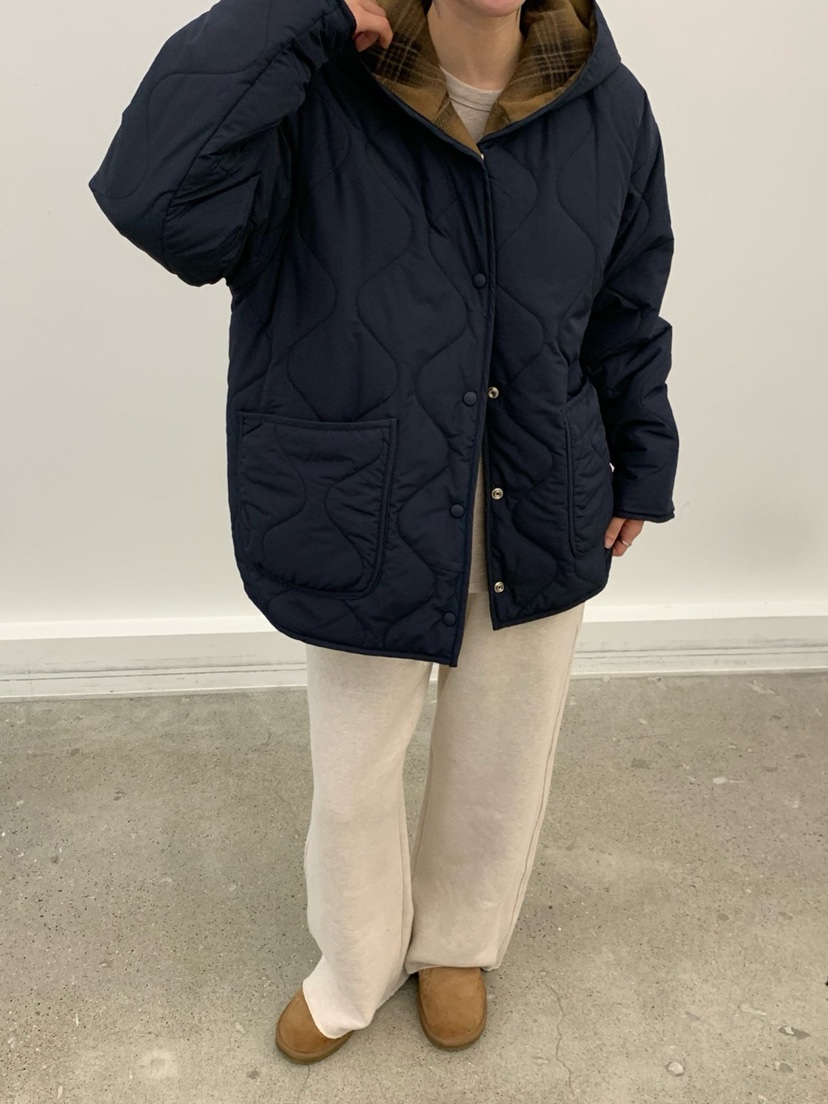 COBALT BLUE東大門㊣代購女裝新品25秋冬人氣短款棉服兩面穿COBALT BLUE短款棉服