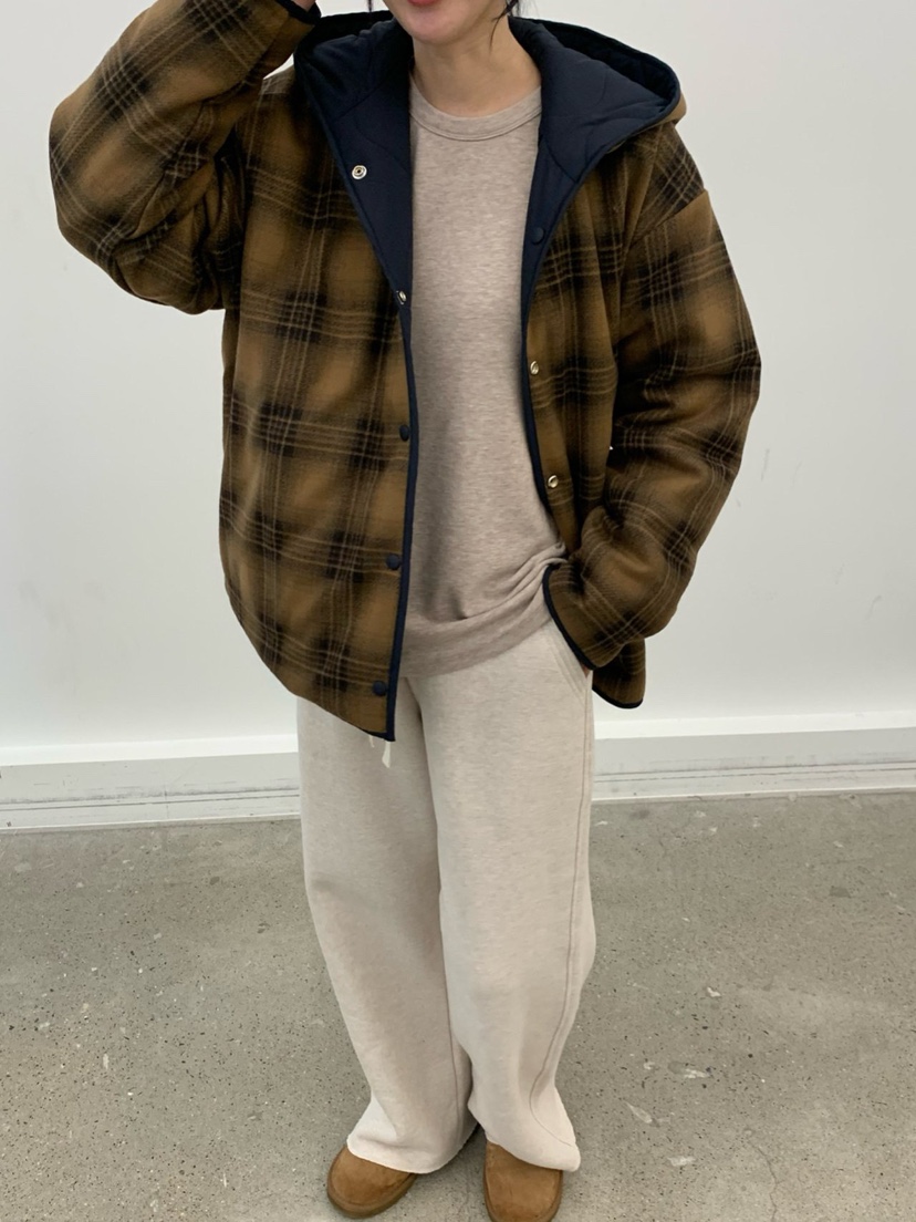 COBALT BLUE東大門㊣代購女裝新品25秋冬人氣短款棉服兩面穿COBALT BLUE短款棉服