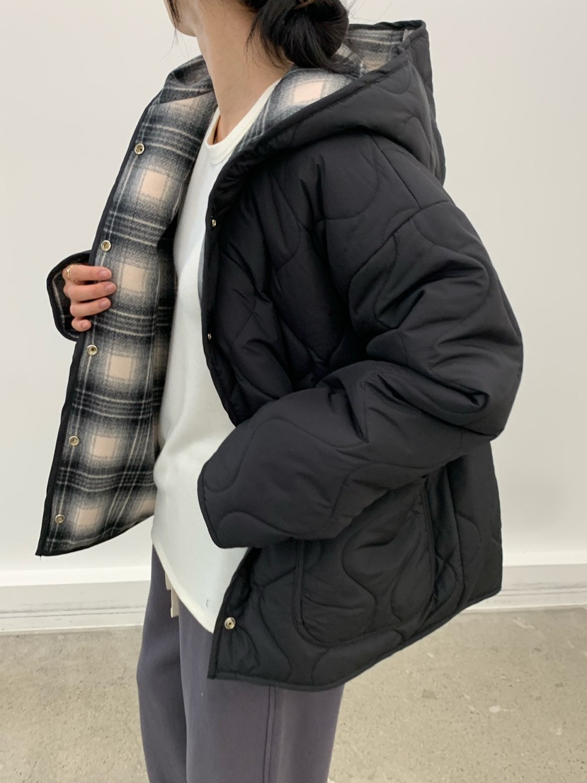 COBALT BLUE東大門㊣代購女裝新品25秋冬人氣短款棉服兩面穿COBALT BLUE短款棉服