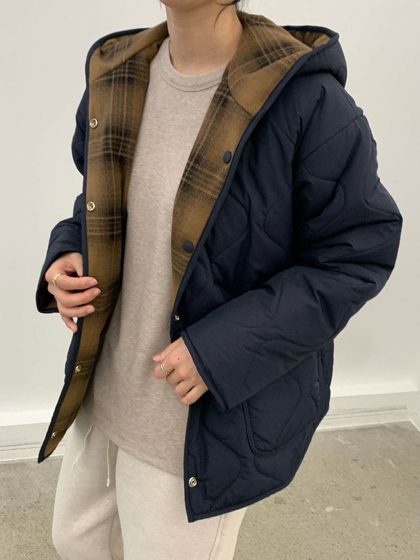 COBALT BLUE東大門㊣代購女裝新品25秋冬人氣短款棉服兩面穿COBALT BLUE短款棉服圖色2