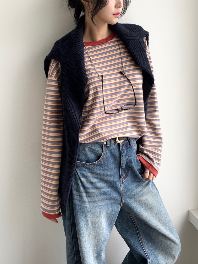 DAVICHI東大門㊣直郵女士新款時尚推薦熱賣人氣真品長袖T恤DAVICHI長袖T恤