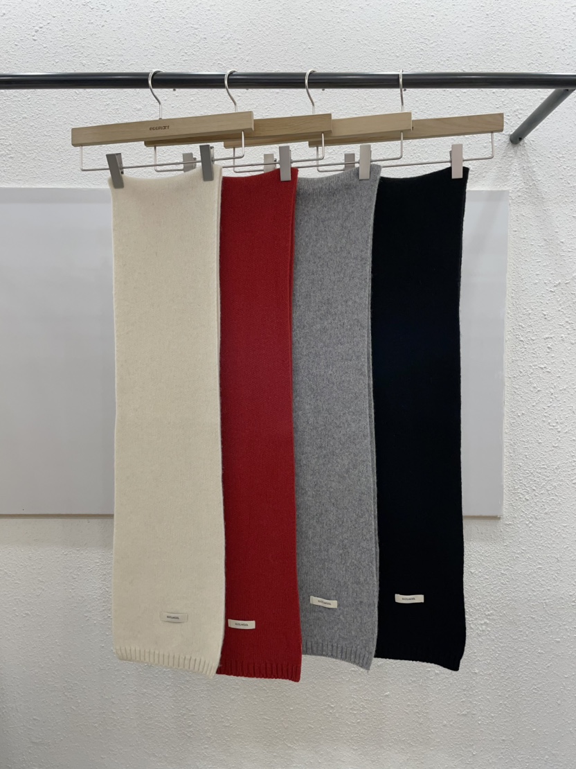 EGGPLANT韓國直郵㊣女裝新款25秋冬真品推薦圍巾披肩羊毛圍巾EGGPLANT圍巾/披肩圖色3左三色