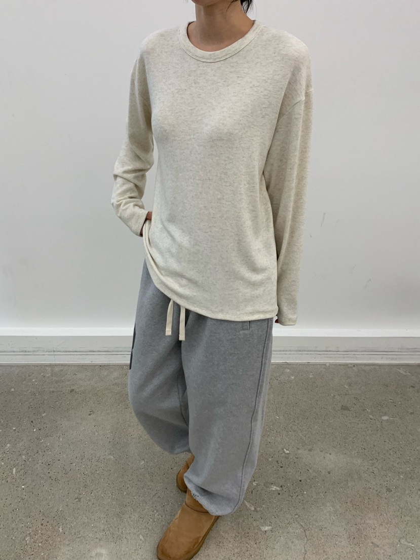 COBALT BLUE韓國直郵㊣女裝新品職業25秋冬真品長袖T恤安哥拉COBALT BLUE長袖T恤