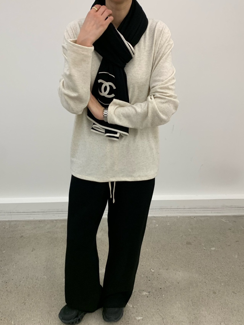 COBALT BLUE韓國直郵㊣女裝新品職業25秋冬真品長袖T恤安哥拉COBALT BLUE長袖T恤