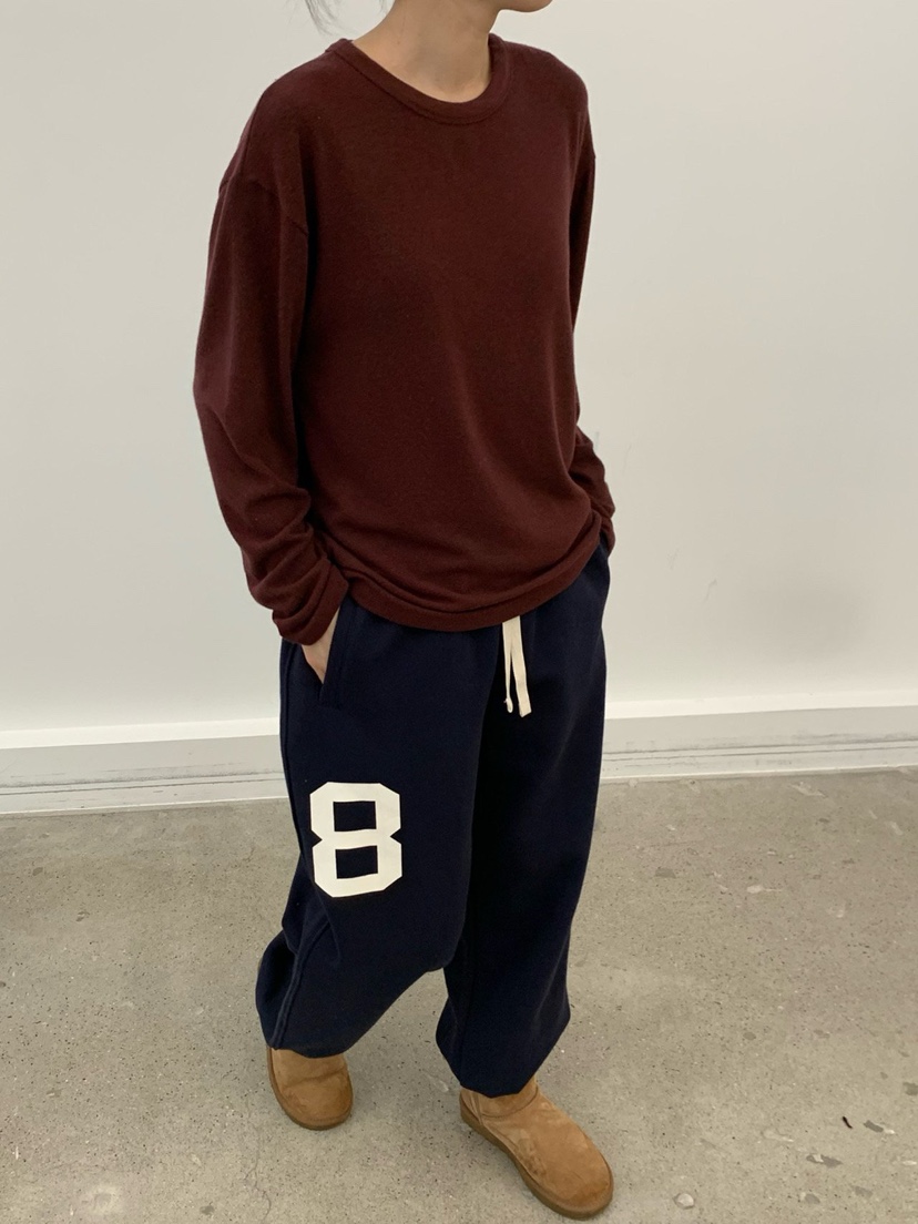 COBALT BLUE韓國直郵㊣女裝新品職業25秋冬真品長袖T恤安哥拉COBALT BLUE長袖T恤