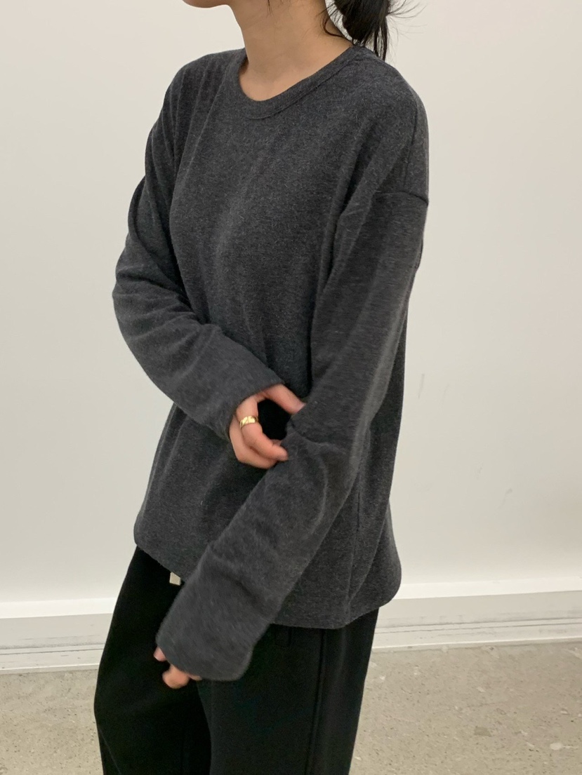 COBALT BLUE韓國直郵㊣女裝新品職業25秋冬真品長袖T恤安哥拉COBALT BLUE長袖T恤