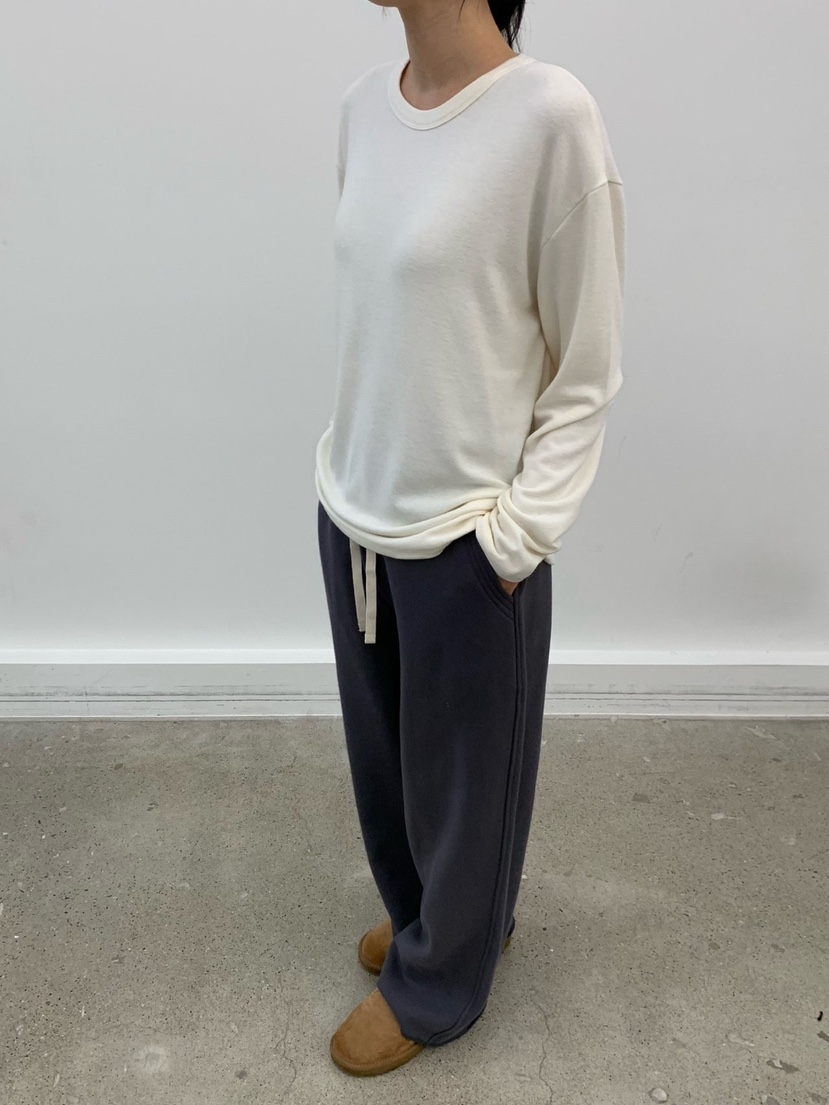 COBALT BLUE韓國直郵㊣女裝新品職業25秋冬真品長袖T恤安哥拉COBALT BLUE長袖T恤