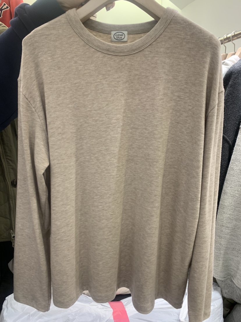 COBALT BLUE韓國直郵㊣女裝新品職業25秋冬真品長袖T恤安哥拉COBALT BLUE長袖T恤圖色2