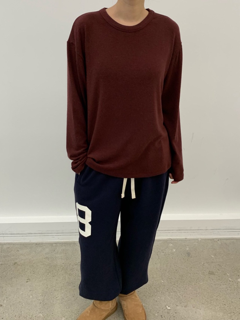 COBALT BLUE韓國直郵㊣女裝新品職業25秋冬真品長袖T恤安哥拉COBALT BLUE長袖T恤圖色3