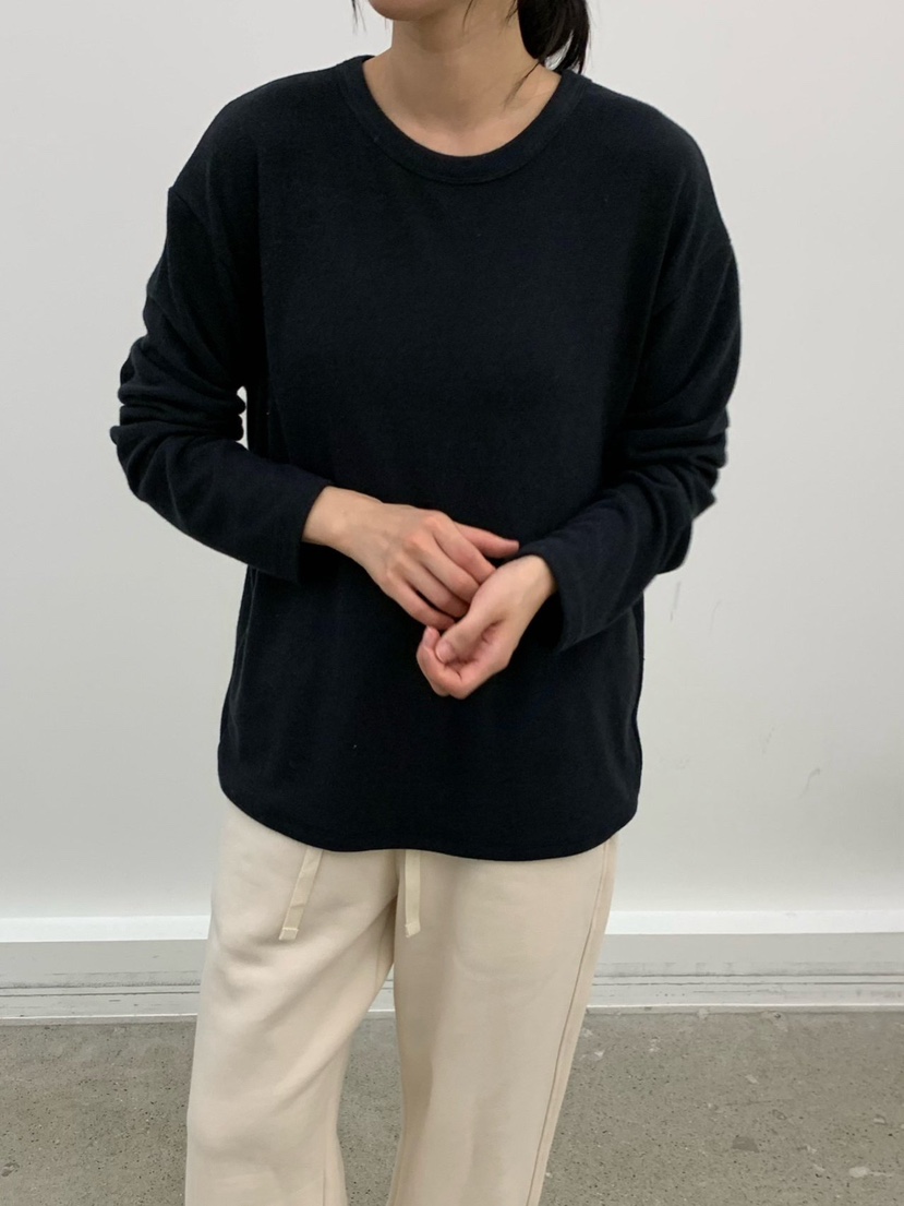 COBALT BLUE韓國直郵㊣女裝新品職業25秋冬真品長袖T恤安哥拉COBALT BLUE長袖T恤圖色4